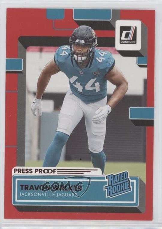 2022 Panini Donruss Rated Rookie Press Proof Red Travon Walker #325 1t6s
