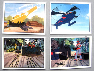 MASK PANINI 1986 4 STICKERS #'s ..58..75..79..80.. VG