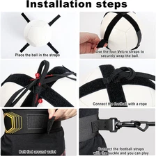 Adjustable Soccer, Volleyball & Rugby Kick/Throw Trainer Waist Belt for All