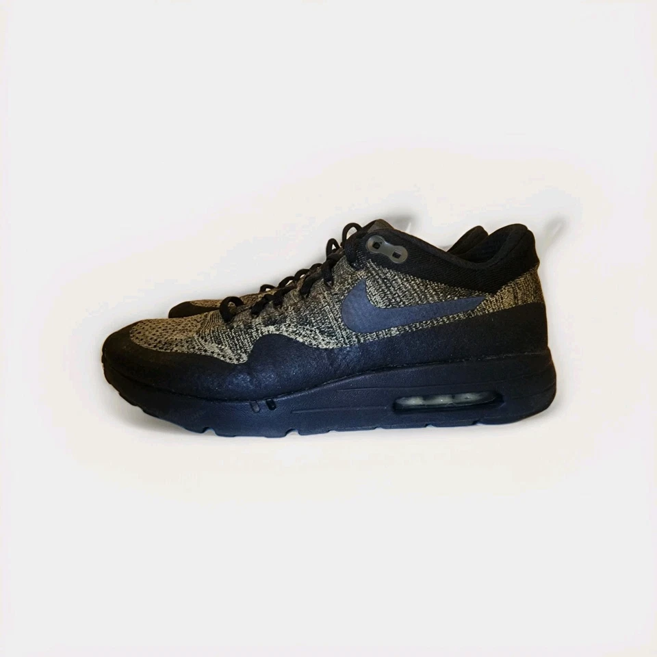 NIKE Air Max 1 Ultra Flyknit Olive 11.5 Neutro Oliva/Negro/Sequoia 856958-203 Foto 3 de 4