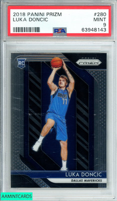2018 PANINI PRIZM LUKA DONCIC #280 DALLAS MAVERICKS ROOKIE PSA 9 MINT