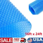 16ft x 24ft 300um Pool Solar Cover for Rectangular Frame Swimming Pools Cover