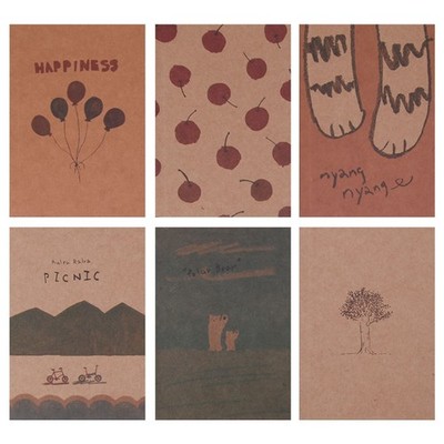 Notebook Blank Page Painting Paper Book Journal Diary Notepad Memo Pads Supplies