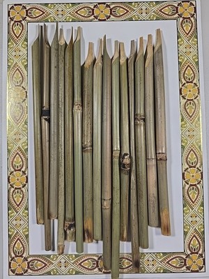15 pcs Handmade Reed Pen Bamboo for Calligraphy Writing