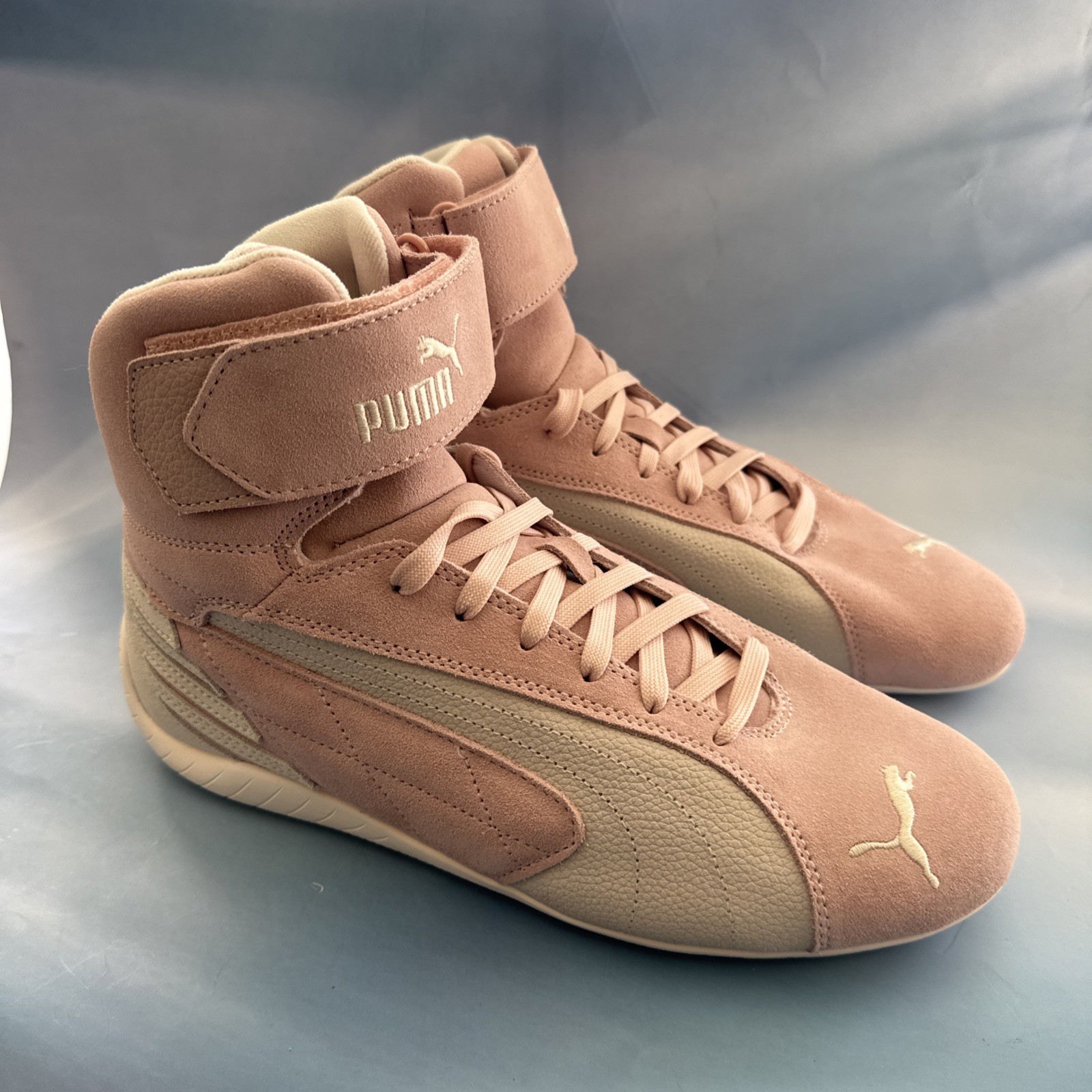 PUMA Speedcat Mid Lace Up Pink Sneakers Casual Shoes 400384 03 Mens Size 8.5