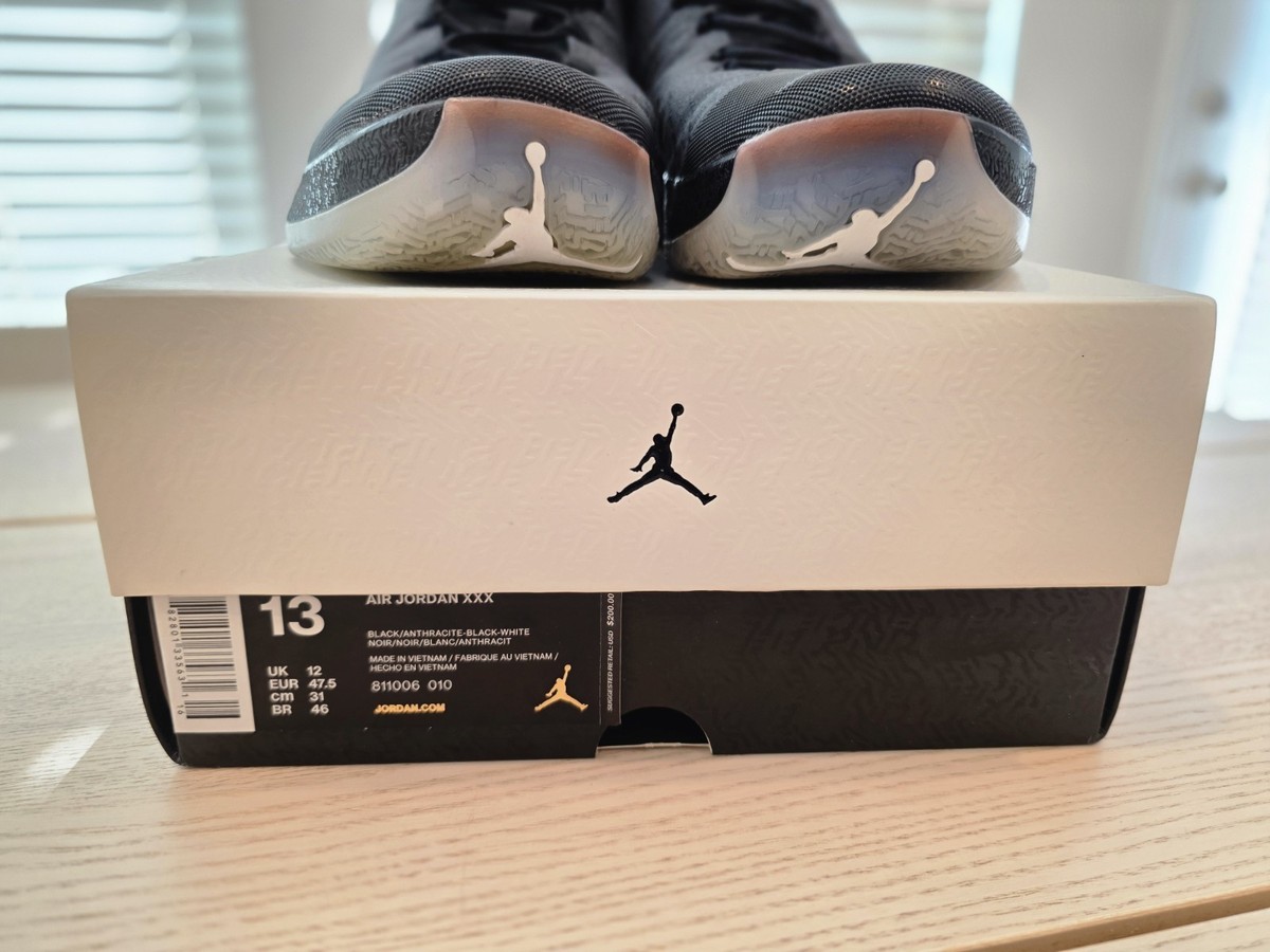 Jordan XXX 30 Black Cat 811006-010 Size 13 With Box | eBay