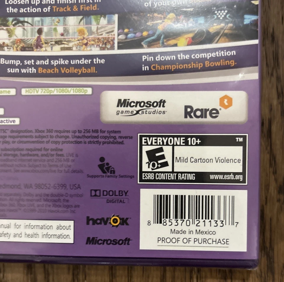 Kinect Sports (Xbox 360, 2010) Sealed - Image 3 of 4