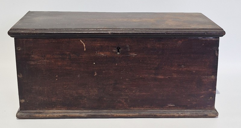 Antique Miniature Blanket Box Original Dry Suface Great Moldings 15x7x7 Inches