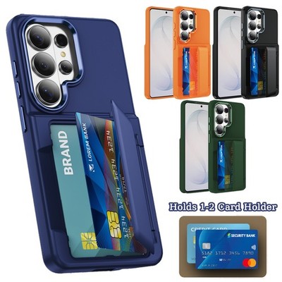 For Samsung Galaxy S26 Ultra Case S25 S24 Plus Heavy Duty Phone Cover+Card Slot