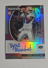 2020 Panini Prizm Draft Picks Rookies Tyrie Cleveland #280 Silver Prizm Auto RC