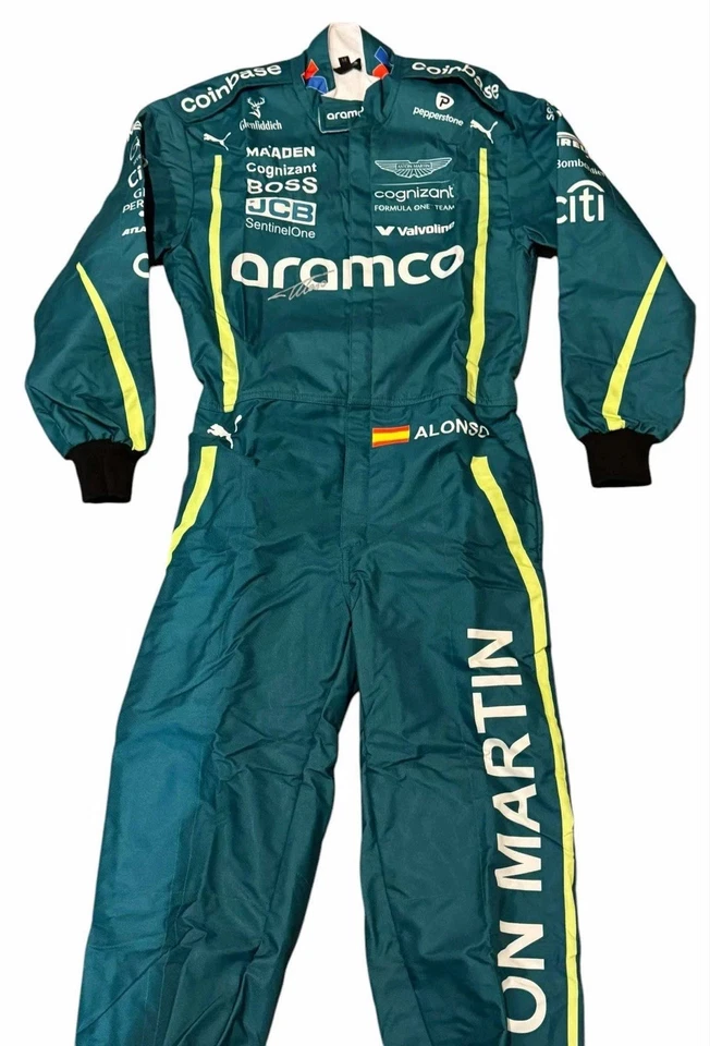 2025 Fernando Alonso Aston Martin F1 Racing Suit - Image 2 of 3