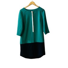 Ann Taylor Colorblock Shift Dress Size 6 Multicolor 