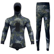 Men Spearfishing Wetsuit Neoprene 3mm 1.5mm Open Cell Camouflage Diving Suit ...