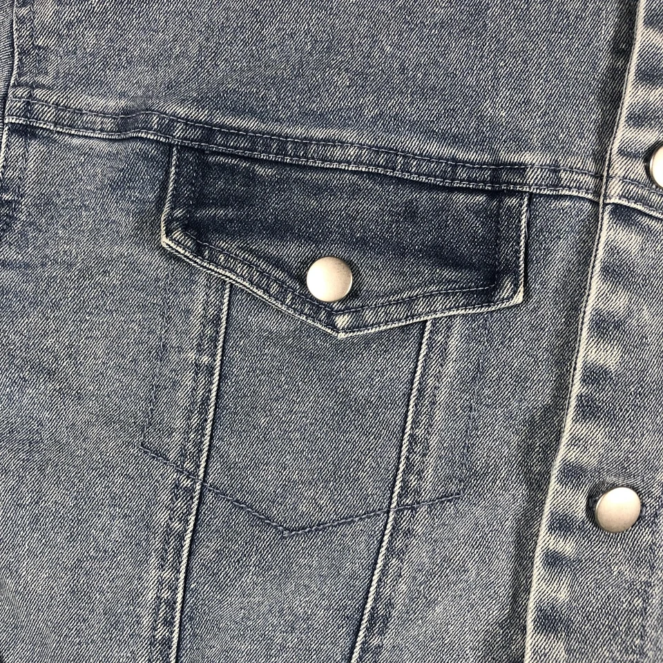 Disney La Sirenita Jean Chaqueta Mujer XL Azul Denim Trucker Ariel Gráfico Foto 4 de 4