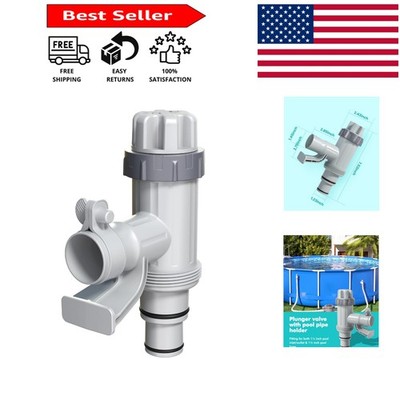 Patented Plunger Valve with Hose Adapter for Above Ground Pools   3 Piece Set