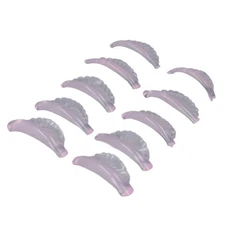 5pairs Shell Pink Lash Lift Rod Silicone Soft Extra Wide Auxiliary Tools Self