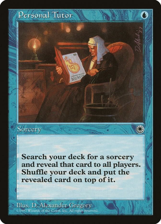 Personal Tutor Uncommon Portal Magic: The Gathering Lightly Played