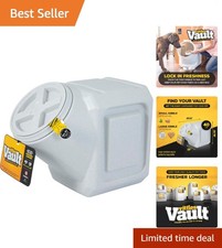 Freshness Locking Dog Food Container - Stackable 40 lbs Storage by Vittles Vault