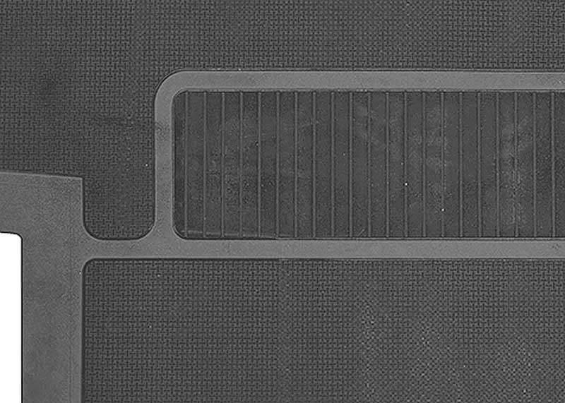 Camión Chevrolet GMC 1955-1959; alfombrilla de goma estilo OE; diseño de joroba baja; negro Foto 2 de 3