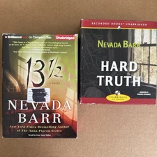 LOT OF 2 NEVADA BARR AUDIO BOOKS on CDs Hard Truth and 13 1/2