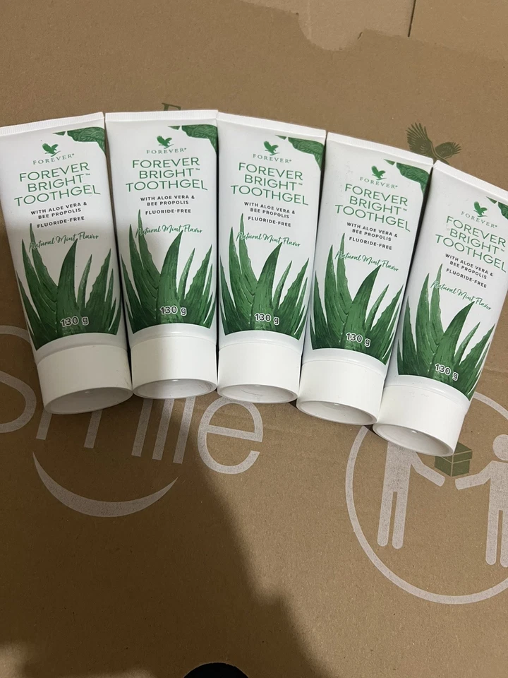 5 x FOREVER LIVING ALOE VERA BRIGHT TOOTH GEL 130g QUICK DISPATCH