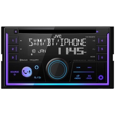 JVC KW-R950BTS 2-DIN CD Receiver, Bluetooth, USB, SiriusXM, Alexa, 13-Band EQ