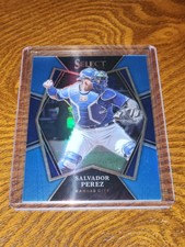2022 Panini Select Salvador Perez Premier Level Light Blue Prizm SP #05/35
