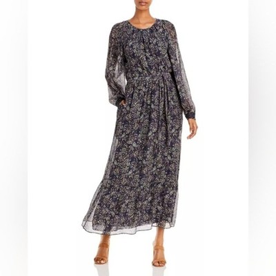Vanessa Bruno Sylvia Paisley 70s Retro Bohemian Maxi Dress Size 38 (6)