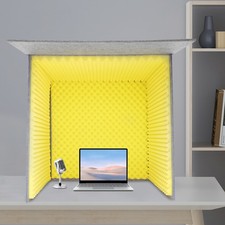 Desktop Soundproof Cover Isolation Booth Vocal Sound Absorbing Shield