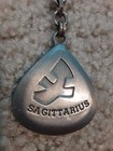Keychain Sagittarius Zodiac Sign Horoscope Silver Color Teardrop Shape — photo 2
