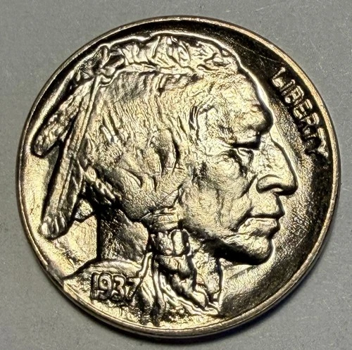 1937 Buffalo Nickel, Choice Gem BU, Blazing Luster, Sharp Strike!