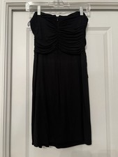 Express Black Strapless Mini Dress