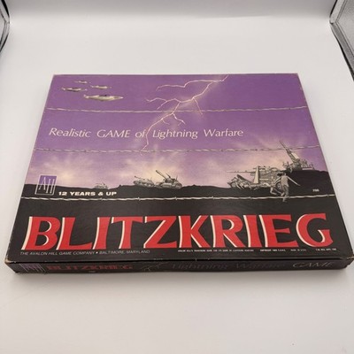 Vintage 1965 Blitzkrieg Avalon Hill Board Game Realistic Lightning Warfare 700