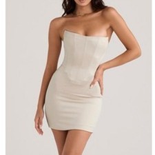 House of CB Strapless Corset Mini Dress - Size XS