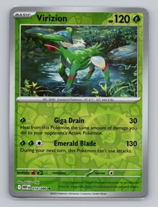 Virizion 010/086 Reverse Holo White Flare WHT EN Pokemon Scarlet & Violet TCG