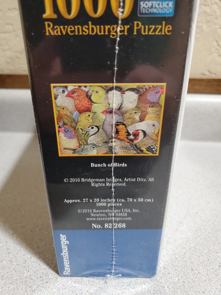 Ravensburger Puzzle Bunch Of Birds 1000 Pieces 20” X 27” - Image 3 of 4