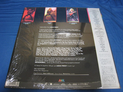 ジューダスプリースト L WORKS 73-93 LD Judas Priest Metal Works 73-93 Japan Laserdisc w OBI ESLU 123