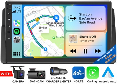 Android 13 6+64G Car Stereo Radio GPS DSP CarPlay For BMW 3-series E46 1998-2006