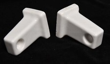 VINTAGE WHITE GLAZE CERAMIC TOWEL HOLDER BRACKET BATHROOM KITCHEN