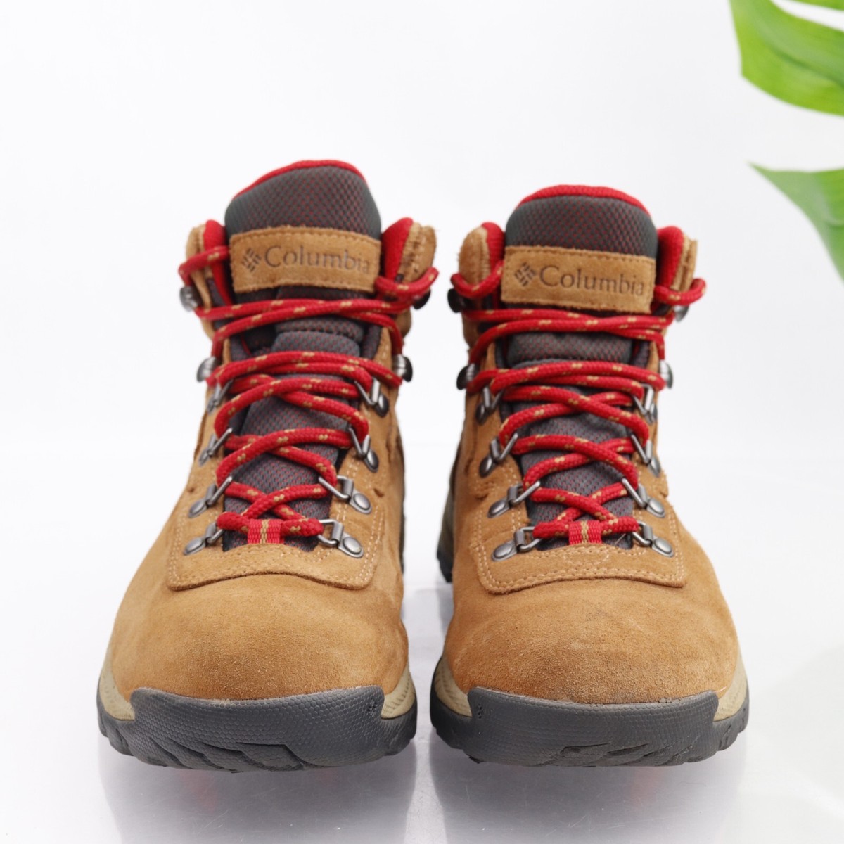 Columbia Tan Suede Hiking Boots with Red Laces Columbia Red Boots for Women for sale | eBay main image 3