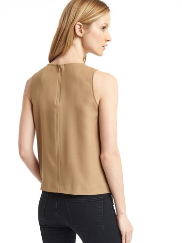 NWT Gap Women's Camel Suede Tank Top Size XS - Picture 2 of 5