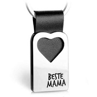 Beste Mama SchlüSselanhäNger Leder Mit Herz, Geschenk FüR Muttertag Geburtstag