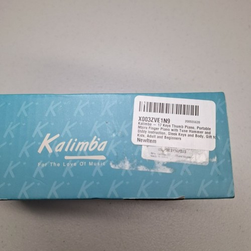 Kalimba Pulgar Piano 17 Teclas Dedo Piano Azul Portátil Martillo Instrucciones Kit - Imagen 6 de 9