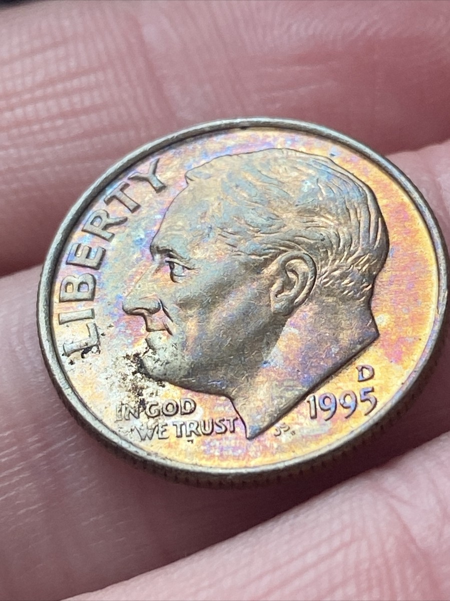 1995 D Roosevelt Dime Actual Coin Stunning Radiant Exquisite Tone