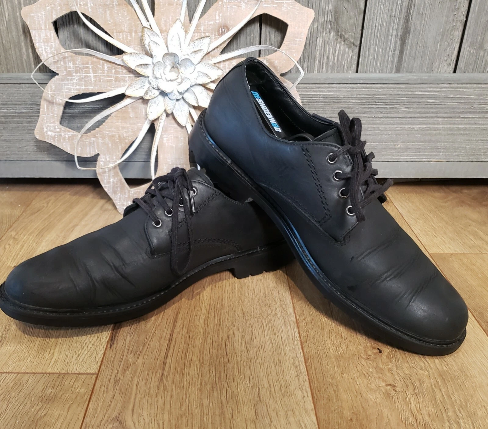 Scarpe Oxford Timberland Naples Trail in pelle nera pieno fiore taglia 8 5 da uomo