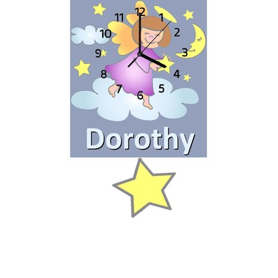 personalised children's pendulum clocks