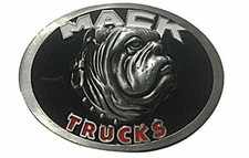 Macks Truck Logo Enamel Metal Belt Buckle