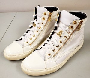 versace high top sneakers white