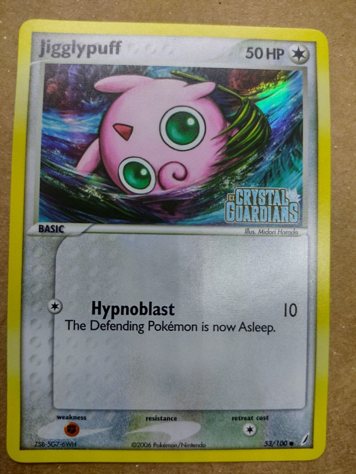 Jigglypuff 53/100 - Crystal Guardians - Reverse Holo - Pokemon - 2006 Near Mint