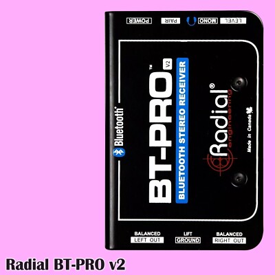 Radial Engineering BT-PRO-V2 Stereo Bluetooth Direct Box BTPROV2 - Open Box deal